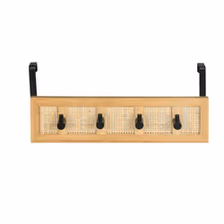 WENKO Allegre Support de serviette Noir, Bois