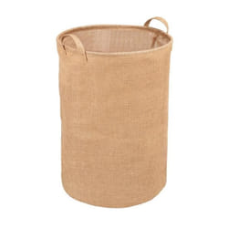 Panier à linge - WENKO - Juna - Jute naturel - 79L - D 38 x H 55 cm - Marron