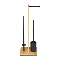 WENKO Rivalta Allegre Colonne Noir, Acier inoxydable, Bois