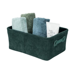 WENKO Panier de Rangement en Velours ALENA Boîte Rangement pour la Maison Chambre Dressing Salle de Bain 276 x 12 x 20cm