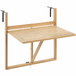 Découvrez la table de balcon pliable Waikiki de WENKO, une solution astucieuse pour profiter de votre espace extérieur même s ...