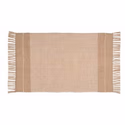 WENKO Pica, Beige, Monochromatique, Rectangulaire, Coton, Jute, 800 x 500 cm