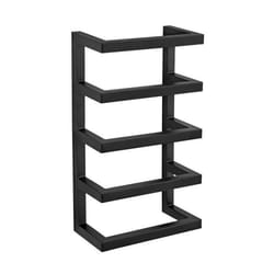 Porte-serviettes - Wenko - Fondiro - Acier inoxydable - Noir - Pour 4 serviettes roulées
