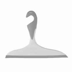 WENKO Raclette Loano Gris, Raclette de douche à une seule lame, Gris, Blanc, Plastique, Caoutchouc, 230 mm, 170 mm