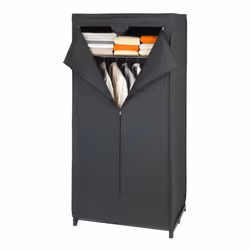 WENKO 4008838438251, Placard de rangement, Colonne, Ilot, Noir, 750 mm, 500 mm