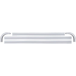 Barre à rideau d'angle Era Wenko Tringle d'angle pour rideau de douche, Installation en u ou en l, Patins spéciaux pour rideau inclus, Alu inox
