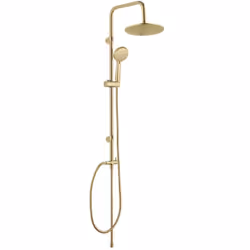 Colonne de douche en or YOUNG avec douche pluie et nettoyage facile - design élégant et fonctionnalité dans votre salle de ba ...