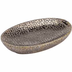 Céramique haut de gammeavec effet matière brillante.l: 13,6 cm x H: 2 cm x P: 9,9 cm Porte-savon peu ordinaire pour le savon  ...