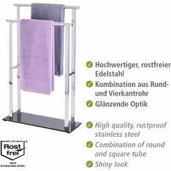 La série d'accessoires de salle de bain tendance Lava est fabriquée en acier inox haut de gamme et offre une conception simpl ...