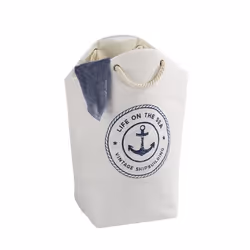 WENKO 62000100 panier à linge 58 L Rond Polyester Beige