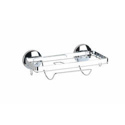 WENKO 5871100 Support de papier toilette monté au mur Métal Argent