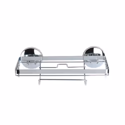 WENKO 5871100 Support de papier toilette monté au mur Métal Argent