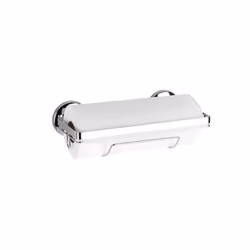 WENKO 5871100 Support de papier toilette monté au mur Métal Argent