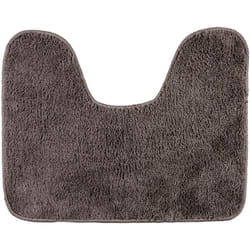 Tapis wc Valletta, Tapis contour wc antidérapant, Polyester, 50x40 cm, taupe - Wenko
