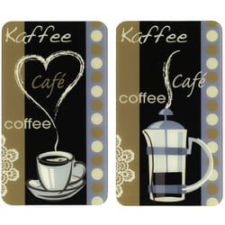 2 Couvre-plaques universel Arome du café - 52 x 30 cm