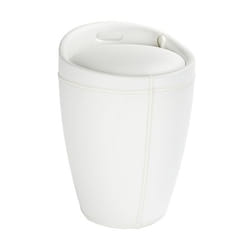 WENKO 21773100 panier à linge 20 L Rond Acrylonitrile-Butadiène-Styrène (ABS), Polyester Blanc