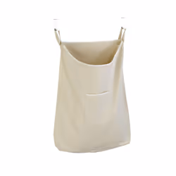 WENKO Canguro, 65 L, Coton, Acier inoxydable, Beige, Argent, Crochet de suspension, 520 mm, 100 mm