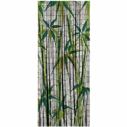 Description générale Le rideau en bambou au motif de plante de bambou allie esthétique et fonctionnalité. Idéal pour l'été, i ...