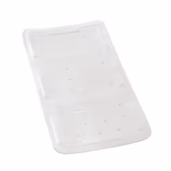 WENKO Tapis de baignoire Florida Blanc extra-long antidérapant ventouses, Blanc, Monochromatique, Rectangulaire, Plastique, 3 ...
