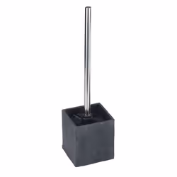 WENKO Slate Rock, Support et brosse pour toilettes, Anthracite, Polyrésine, Slate Rock, 102 mm, 102 mm