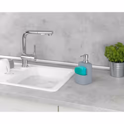 WENKO 3620116100 Distributeur de savon 0,38 L Gris