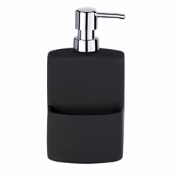 WENKO 3620117800 Distributeur de savon 0,38 L Noir