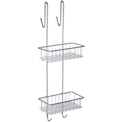 Douchcaddy Wenko Aldo inox 2 étagères salle de bain 24,5 x 70 cm panier douche support douche inox étagère de douche en inox organisateur de douche