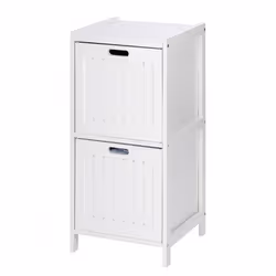 Etagère de salle de bain bord de mer Olso - L. 36 x H. 76 cm - Blanc