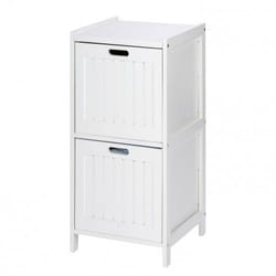 Etagère de salle de bain bord de mer Olso - L. 36 x H. 76 cm - Blanc
