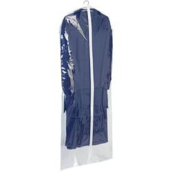 Lot de 10 housses de vêtements Wenko Anti poussière, anti mites, Ouverture par zip, Pour costumes, manteaux, Lavable, peva, 60 x 100 cm, Transparent