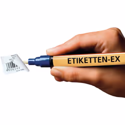 Avec l'extracteur d'étiquettes, les étiquettes en papier peuvent en fin être retirées sans problèmes. Le fort décolleur d'éti ...