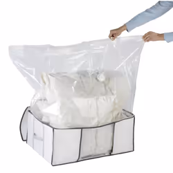 WENKO Boîte de rangement vacuum Soft Box L