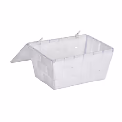 WENKO Panier de rangement Adria avec couvercle Blanc