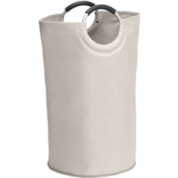 Wenko - Panier à linge Souple Jumbo 69l sac multi usage idéal linge Sale, courses, Poignée Souple en Aluminium, Polyester, 38x72 cm, Beige