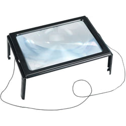 Wenko - Loupe de lecture led maximex 300 pourcent noire à poser pour lire loupe grossissante lumineuse mains libres avec éclairage led idéale pour le