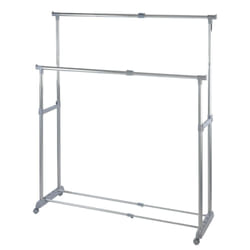 WENKO 4364500100 Twin Bars Portant 87 x 21,5 x 8,5 cm Valet de nuit