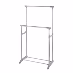 WENKO 4364500100 Twin Bars Portant 87 x 21,5 x 8,5 cm Valet de nuit