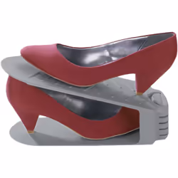 Ces porte-chaussures pratiques créent deux fois plus d'espace de rangement dans l'armoire à chaussures. Avec ce pratique set ...