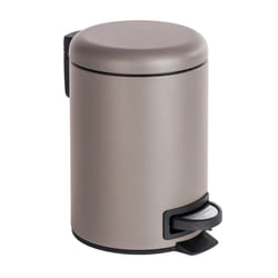 WENKO Poubelle Leman Taupe 3L