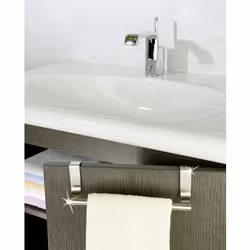 WENKO 79173100 porte-serviettes et anneau porte-serviettes Mural Acier inoxydable