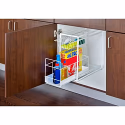 Rangement Sous Evier Cuisine 2 tiroirs coulissants Wanja L23xH45xP45cm