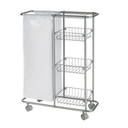 WENKO 12100100 étagère fonctionnelle Métal Gris, Blanc