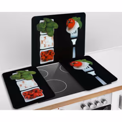 WENKO Caprese planche à découper pour cuisine Rectangulaire Plastique, Verre trempé Multicolore - Vue supplémentaire 4