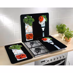 WENKO Caprese planche à découper pour cuisine Rectangulaire Plastique, Verre trempé Multicolore - Vue supplémentaire 5