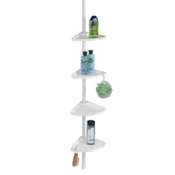 WENKO Compact étagère murale de salle de bain Aluminium, Plastique