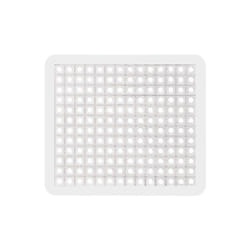 Fond d'évier Opal, Tapis d'évier de protection contre les rayures, protection vaisselle, Caoutchouc, 31 x 27 cm, blanc - Wenko