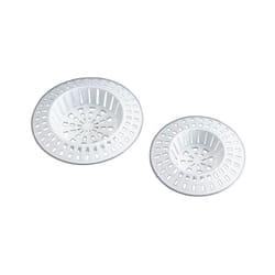 Lot de 4 tamis d'évier Wenko Accessoire Cuisine, Filtre pour évier, Evite les tuyaux bouchés et les odeurs, Tamis filtrant pour douche, baignoire,