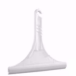 WENKO 3901010100, Raclette de douche à une seule lame, Blanc, Plastique, 245 mm, 235 mm