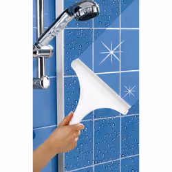 WENKO 3901010100 Raclette de douche à une seule lame Blanc