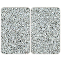 Plaque de protection Wenko Granit 30 x 52 cm 2 pièces en verre plaque de recouvrement cuisinière couvre-plaques universel planche à découper en verre